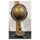 Brass / bronze turning relief globe world earth