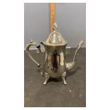 Unmarked Silver Plated Teapot/Coffeepot 9"