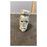 Stone Face Rock Statue 2" x 2.5" c 5"
