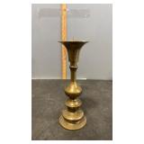 Unmarked Brass Candlestick with Spike 11.5"