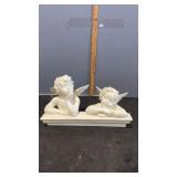 Classic Figure Sculptor A. Santoni Angel Pair