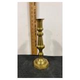 Brass candlestick holder  11" tall