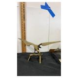 16 x  7.5" brass Eagle sculpture/figure