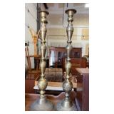 Pair of Floor candle holders  34" tall