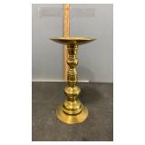 Unmarked Brass Candle Holder 12.5"