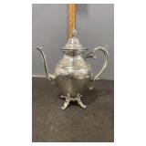 Unmarked Silver Plated Coffeepot/Teapot 10"