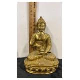 12.5" Buddha  brass sculpture /statue