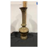 Brass vase 17" tall