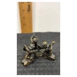Bronze 3 cherubs decoration / candle holder