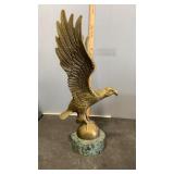 Solid Brass Eagle Spread Wings 11" x 10" x