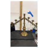 Adjustable Church alter brass candelabra 19?