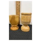 Wood Mortar and wood cup