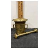 Brass Mortar & Pestle Apothecary pharmacy