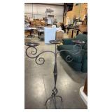 Wrought iron, floor  candleabra  candle holder
