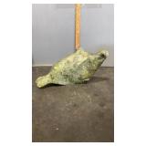 Serpentine Stone Carved Seal 14" x 3.5" x 7.5"