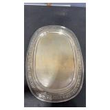 D A marked Silver Plated Oval Tray
