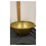Heavy Large solid brass bowl.  12" x 5"
