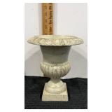 Concrete urn / flower pot. 8.75"  tall