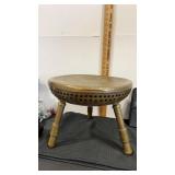 Persian brass Three leg foot warmer stool  etched