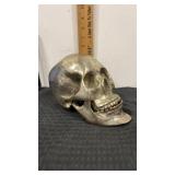 2 piece Sculpture cast of a human skull
