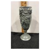 Pewter urn 9"