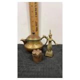 Miscellaneous brass figure and more