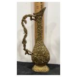 Brass vase/ pitcher 11" tall  made in India