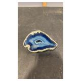 Blue Agate Sliced Geode Polished 5" x 2" x 2.5"