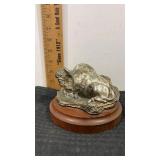 " Prairie wind "   Bronze? Bull laying down on