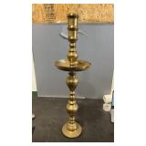 Large Unmarked Brass Candleholder 36.5"