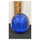 Dynasty gallery paperweight with blue looking
