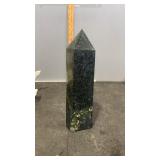 Green Marble Obelisk 3.5" x 3" x 11"