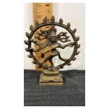 5.5" tall Brass Shiva stature