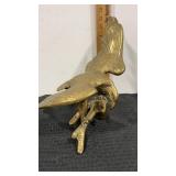 Large brass American Eagle sculpture   12.5 x 11"