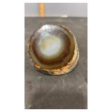 Natural Agate Geode Sliced 4" x 2.5" x 3"