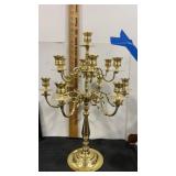 Brass candelabra with 13 candle holders by