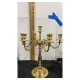 Baldwin brass candelabra 7 candle holders 15.5"
