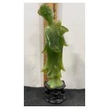 Jadeite/Resin?  Geisha girl on base 11? tall