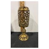 Table brass lamp  12.25" tall
