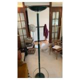 Green Halogen Floor Lamp with New Halogen Bulb