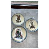 1971,73 and 81 Hummel Christmas collector plates