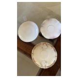 3 Porcelain Tea Plates