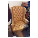 Pair of Mid Century Leather Chairs approx 32" x
