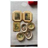 7 Small Framed Pictures