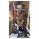 Origami Metal Shelf on Caster Wheels 35.5" x