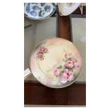 Prussia Hand Painted Floral Porcelain Plate