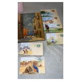 Hand painted cards and picture