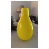 Unmarked Yellow Vase 8.5"