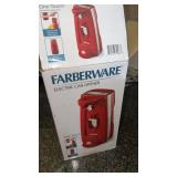 Red carver ware electric can opener