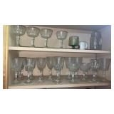 Glass water goblets and more